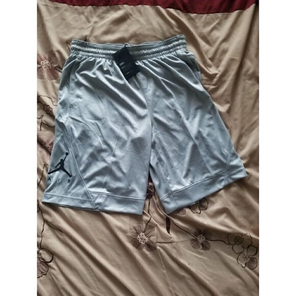Jordan Rise Striped Triangle Basketball Shorts Men's Size Large  Color: Wolf Gra - Picture 1 of 11